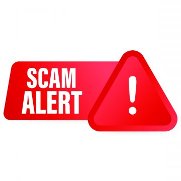 advanced system repair scam red scam alert sign white background